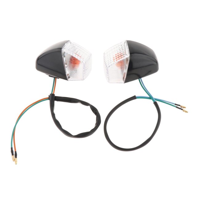 Luz de señal de para motocicleta, reemplazo de lámpara intermitente delantera y trasera, luces intermitentes para CBR250Rr MC22 Transparente shamjiam Luces de señal de giro