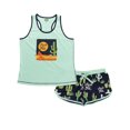 thumbnail image 3 of LazyOne Matching Pajamas for Women, Cute Pajama Shorts and Tank Top Set (Stuck In Bed, Large), 3 of 7