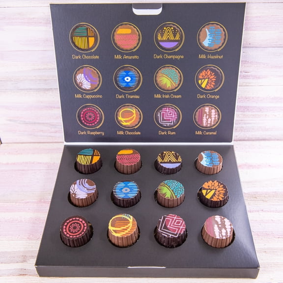 Wockenfuss Candies Gourmet Artisan Truffles - 12 piece box