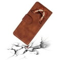 thumbnail image 4 of Étui pour Transsion Tecno Spark 20 Pro+ Style Portefeuille Imprimé Papillon en Cuir - Marron, 4 of 5