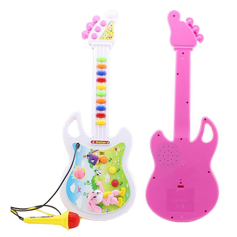 leanBonnie Enfants Mini Ukulélé Simulation Guitare Coloré Instruments de Musique Guitare Bébé Enfants Musique Intérêt Développement Jouets 