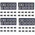 thumbnail image 1 of 40 Piezas Inserto de Corte de Carburo Recto Cuadrado de 14 mm Con 40 Piezas de Tornillos M610mm para Trabajar En Madera Espiral / Cabeza de Corte de Cepilladora Helicoidal, 1 of 6