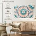 thumbnail image 5 of Elephant Stock Mandala Abstract Wall Art - Horizontal Canvas Wall Art - Hallway Wall Decor - Decor Elements Canvas - Orange And Teal Decor - 30" x 20", 5 of 8