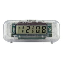 Equity 31008 Small Clear Battery-Operated LCD Bedside Alarm Clock