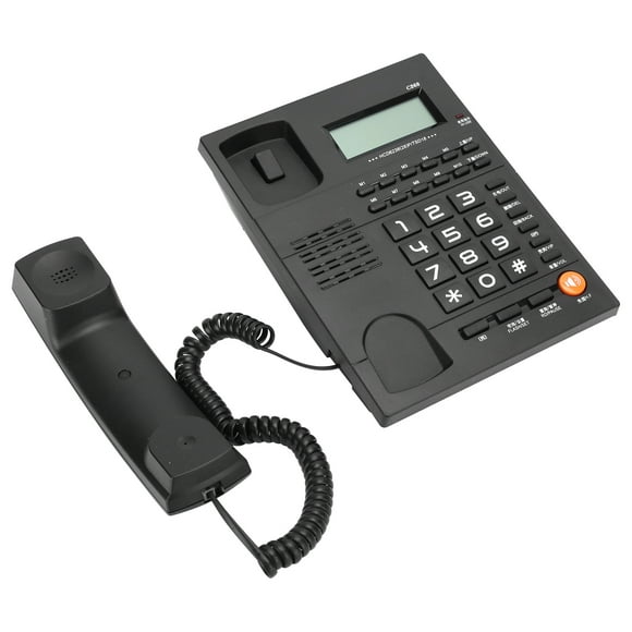 Ccdes Home Landline Phone Wired Telephone Desk Corded Phone for Home Office Hotel Restaurant,Fixed Landline Phone,Home Business Landline
