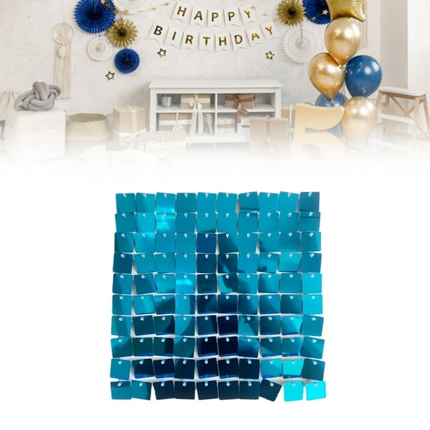 Panel de Pared Shimmer, Panel de Pared de Lentejuelas de 30x30 cm de 30x30cm 24 piezas para celebraciones del festival.