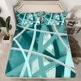 thumbnail image 2 of Castle Fairy Stripes Girl Full Size Sheets,Abstract Gradient Lines Bed Sheets, 2 of 7