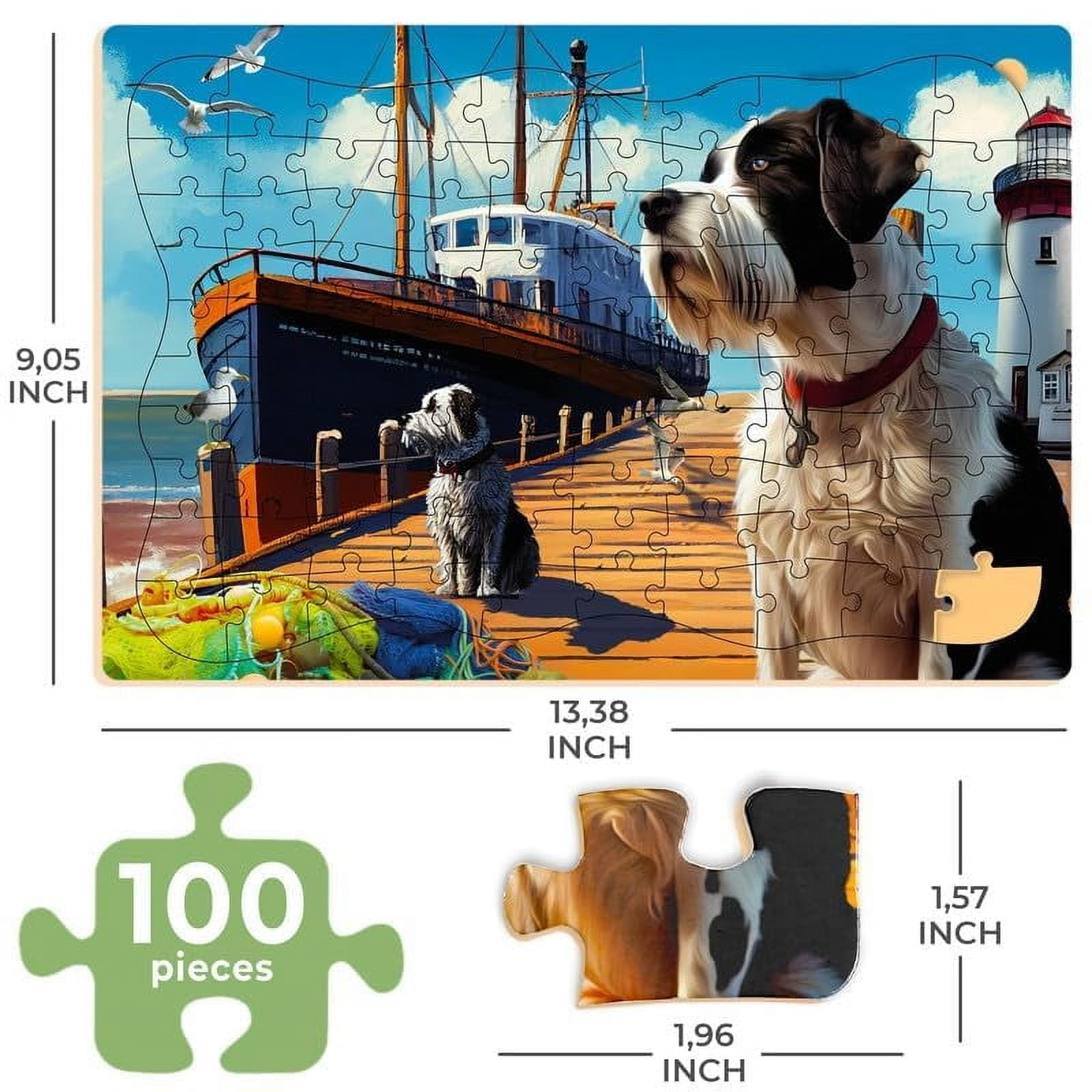 Quokka Dementia Puzzles for Adults - 3x100 Piece Set Dementia Puzzles for Elderly - Horses & Cars