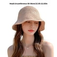 thumbnail image 5 of Handwoven Wide Brimmed Sun Hat Breathable Foldable Bucket Hat for Women Outdoor Activities, 5 of 20