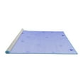 thumbnail image 2 of Ahgly Company Machine Washable Indoor Rectangle Solid Blue Modern Area Rugs, 6' x 9', 2 of 4