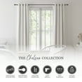 thumbnail image 3 of Kenney Chelsea 5/8" Matte Black Single Curtain Rod, 28-48", Black, 3 of 12