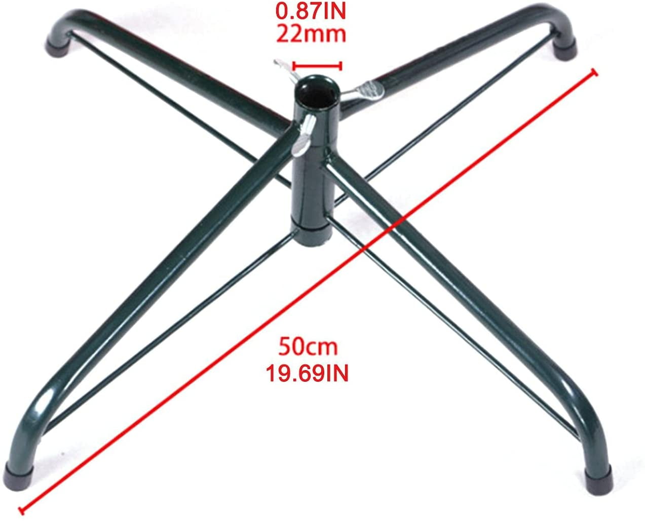 Support Métallique Pliable Pour Sapin De Noël (jusqu'à 240 Cm) - Stable, Antidérapant, Avec Vis à Main (diam. 45 Cm)