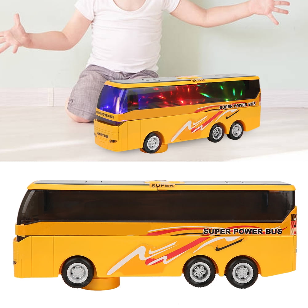 EZSPTO Bus Toy,Boy Bus Toy,Children Electric Universal Bus Toy Layer