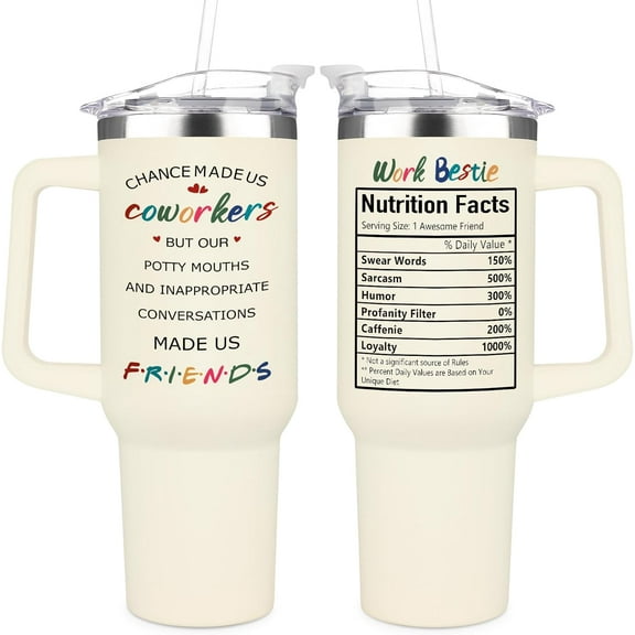 Coworker Gifts - Birthday Gifts for Work Bestie - Christmas Gift for Work Friend - 40oz Coffee Tumbler for College - Boss Day Gifts for Boss Lady Manager