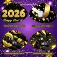 thumbnail image 4 of Gold Theme 2026 New Year Banner Golden Balloons Happy New Year Display Firework Design Star Patterns 2026 Celebration Background for New Year Party 2026 Celebration Indoor Decoration, 4 of 9