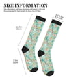 thumbnail image 4 of Sikiie Elephant and Flowers 1 Pairs Compression Socks for Men and Women 15-20 mmHg Running Support Socks, 4 of 7