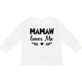 thumbnail image 3 of Inktastic Mamaw Loves Me Grandchild Girls Long Sleeve Toddler T-Shirt, 3 of 5