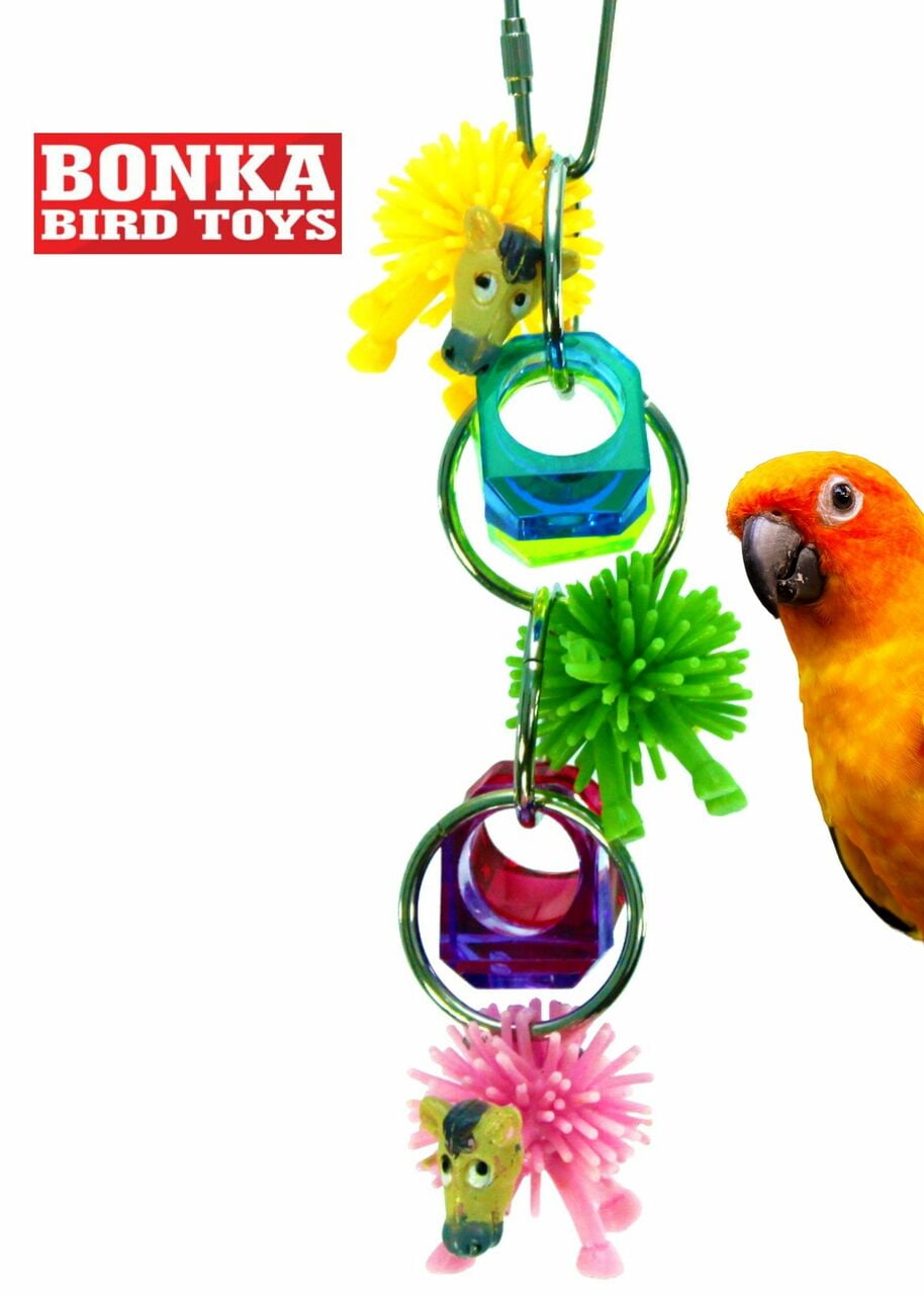 1934 TUG TUG BONKA BIRD TOYS parrot cage toy cages cockatiel budgie lovebird 