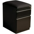 thumbnail image 1 of Scranton & Co 2-Drawer Metal Mobile Pedestal Filing Cabinet with Cushion - Black, 1 of 6