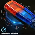 thumbnail image 5 of Red/Blue LED Strobe Warning Light Police Shoulder Clip Flashlight Running L GX, 5 of 10