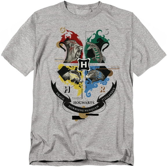 Harry Potter T-Shirt Hogwarts Magicial Mischief Level Up Crest Unisex Graphic Tee for Men & Women