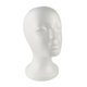 thumbnail image 4 of Cabeza de maniquí ligera, cabeza de maniquí, cabello, gafas, sombrero, exhibición, soporte para postizos B, 4 of 9