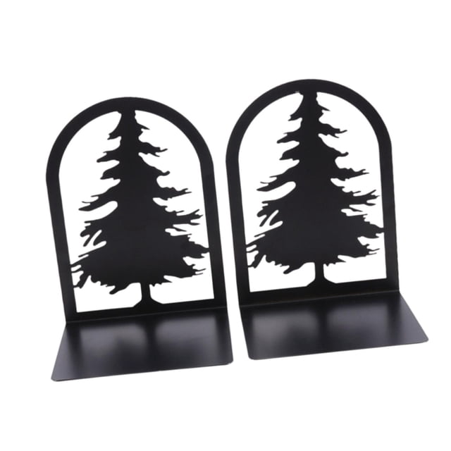Sujetalibros de metal de 2 piezas, sujetalibros decorativos, soporte con diseño de arte abstracto, soporte para libros Estilo G