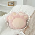 thumbnail image 5 of Mecorevxz Cat Paw Throw Pillow Floor Pillow Stuffed Pillow for Home Office Living Room Bedroom,Pink, 5 of 7