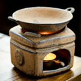 thumbnail image 5 of with Ceramic Bowl Creative Preserve Heat Tea Ceremony Ornament Tea Lover Gift Teaware Roasted Tea Stove Tea Warmer Brewer Tea Supplies B, 5 of 8