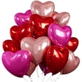 thumbnail image 1 of Globos Villorem en forma de corazón de 18 pulgadas para el Día de San Valentín, 1 of 7