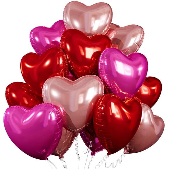 Globos Villorem en forma de corazón de 18 pulgadas para el Día de San Valentín