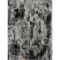 thumbnail image 2 of Rugs America Astor AD40A Onyx Black Transitional Abstract Black Area Rug, 2'6"x8', 2 of 9