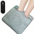 thumbnail image 1 of SNNROO Electric Heated Foot Warmers for Men and Women  And Remote Control Foot Heating Pad with 9 Temperature & 4 Timer Settings  with Fast Heating Technology for Under Desk  Office  Home, 1 of 7