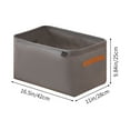 thumbnail image 2 of Bxaolu Storage Cubes, Non-Woven Fabric Bins with Handles, Closet Organizers for Shelves, Foldable Cloth Baskets for Clothes, Gray-L, 2 of 7
