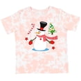 thumbnail image 3 of Inktastic Top Hat Snowman with Christmas Tree and Candy Cane Boys or Girls Toddler T-Shirt, 3 of 5