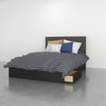 thumbnail image 1 of Nexera 2 Piece Full Size Bedroom Set Ebony & Black, 1 of 5