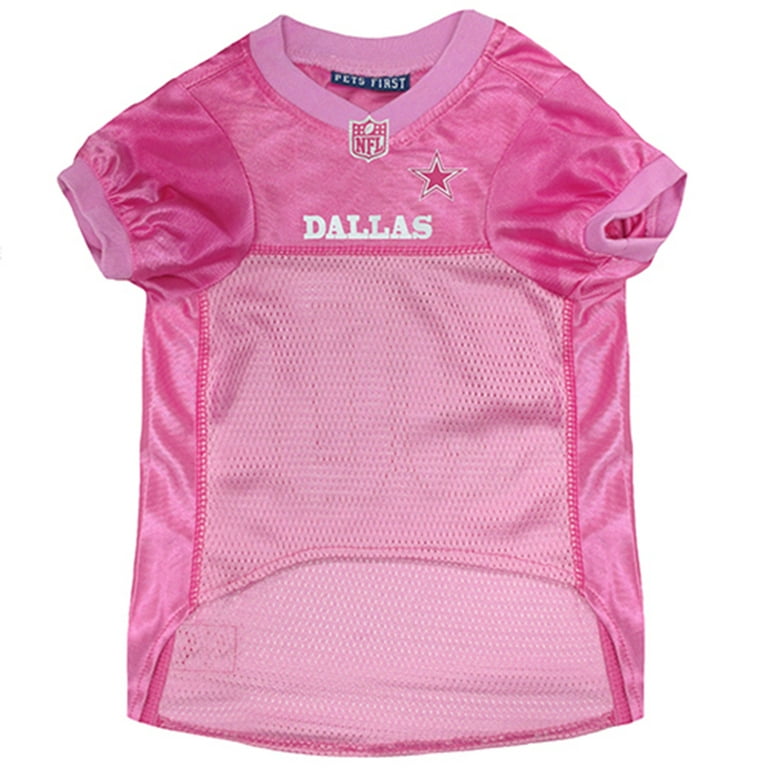 Pets First NFL Dallas Cowboys Pink Jersey for DOGS & CATS