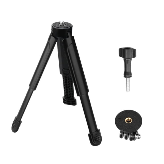Portable Table Tripod Stand, 1/4 Inch Screw Mount, Telescopic Design With 27cm Base Diameter, Ideal For Small Cameras An