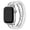 Silver, variant on Posh Tech Penny Beaded Band Compatible with Apple Watch