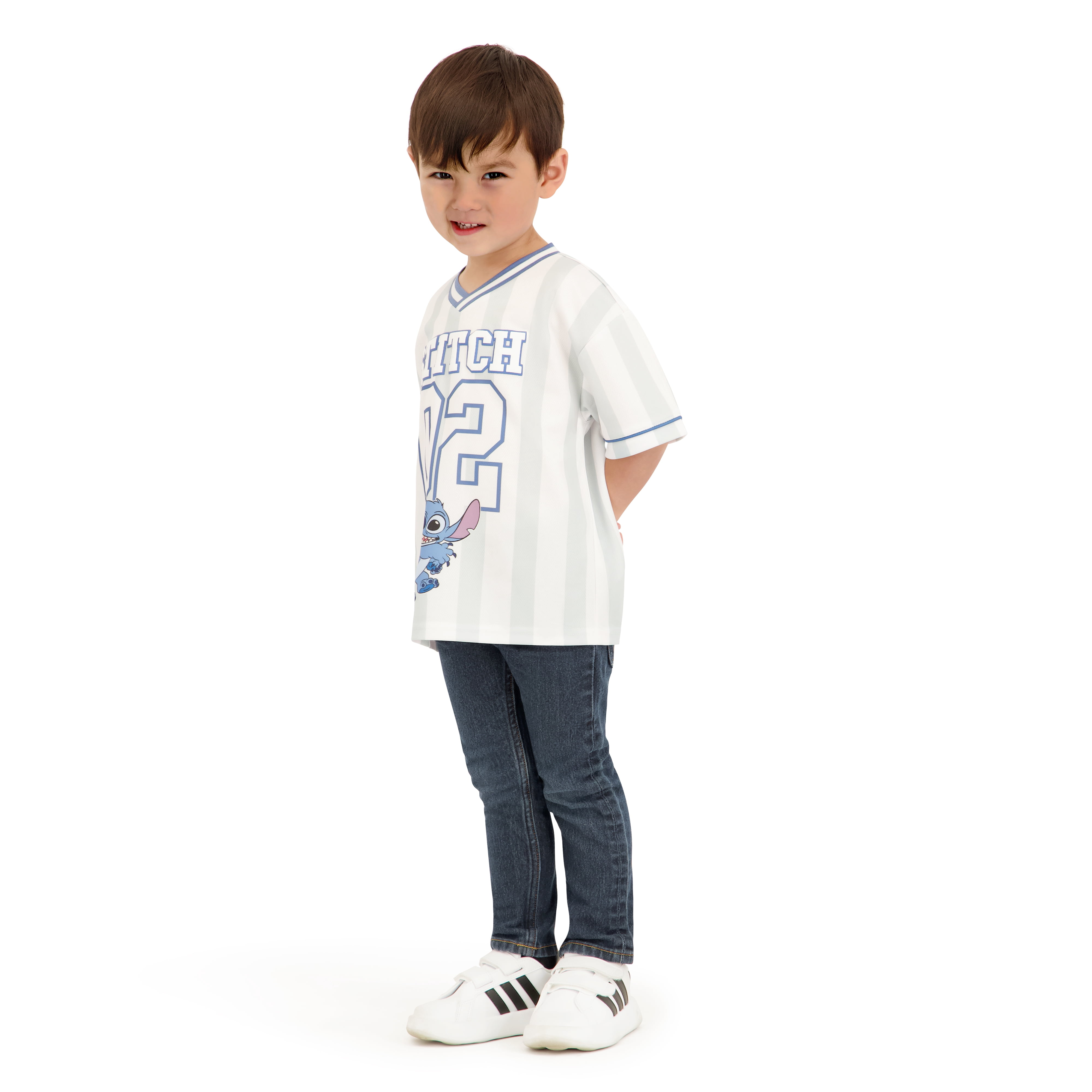 Stitch Toddler Boy Short Sleeve Jersey, Sizes 12 Months-5T