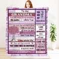 thumbnail image 1 of LHSHID Gifts for Grandma Grandma Blanket Grandma Birthday Gifts Christmas Grandma Gift Ideas for Grandma Soft Cozy Flannel Throw Blanket Grandma Gifts from Grandchildren 30"x40", 1 of 9