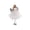 White, variant on 3-Style Christmas Angel Hanging Ornament,Lace Sequin Skirt Metal Bell Cloth Figurine,Multicolor Holiday Decor,1-Count