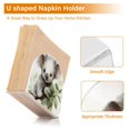 thumbnail image 4 of Koala Leaves Grey Napkin Holder for Table Clear Napkin Stand Paper Holder Acrylic Organizer Dispenser Napkins for Dinner Kitchen Restaurant Room, 4 of 8