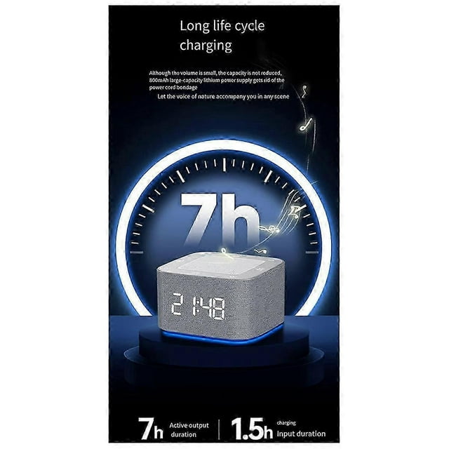 Alarm Clock Sleep Sound Machine 8-Color Night Light 32 Soothing Sounds White Noise Machine Sleep Ti