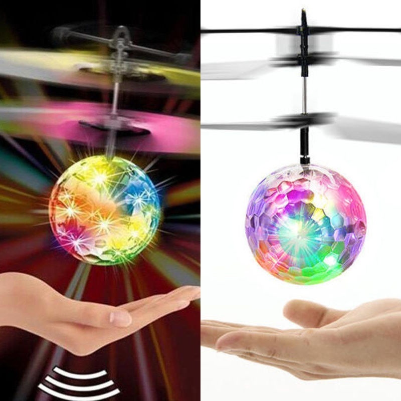 2019 Magic Electric Infrared Sensor Flying Ball Helicopter LED Light