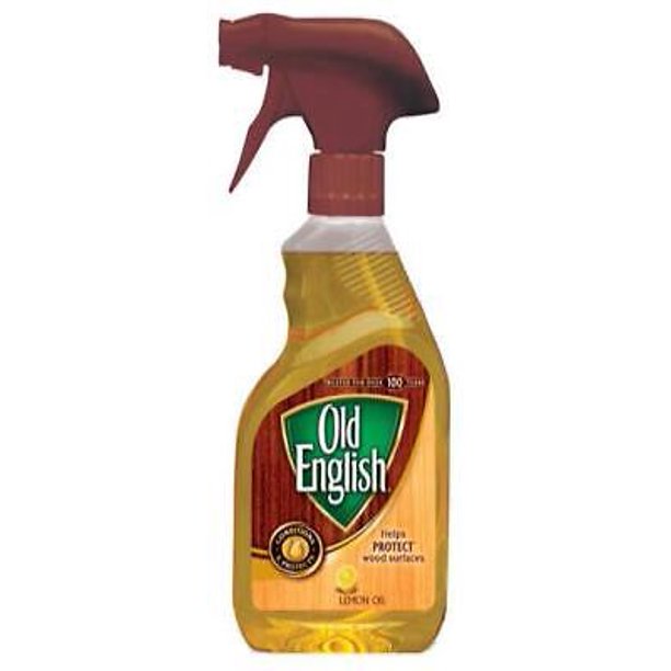 Old English Lemon Scent Wood Cleaner and Polish 12 oz. Liquid (Pack of