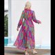 thumbnail image 4 of Vestido Bohemio Informal de Larga con Escote en V Profundo para Mujer Colores del Iris L, 4 of 8
