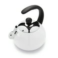 thumbnail image 4 of Farberware Luna Porcelain Enamel 2.5 Quart White Tea Kettle, 4 of 13