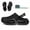 Black, variant on Men's 3D Performance Cloud Clogs,Breathable and Lightweight Comfort Summer Clog,Outdoor Indoor Cloud Non-Slip Clogs