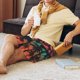 thumbnail image 5 of Balery Go Surfer Pantalones cortos de pijama de punto de algodón para hombre con cinturilla y bolsillos-XX-Large, 5 of 6